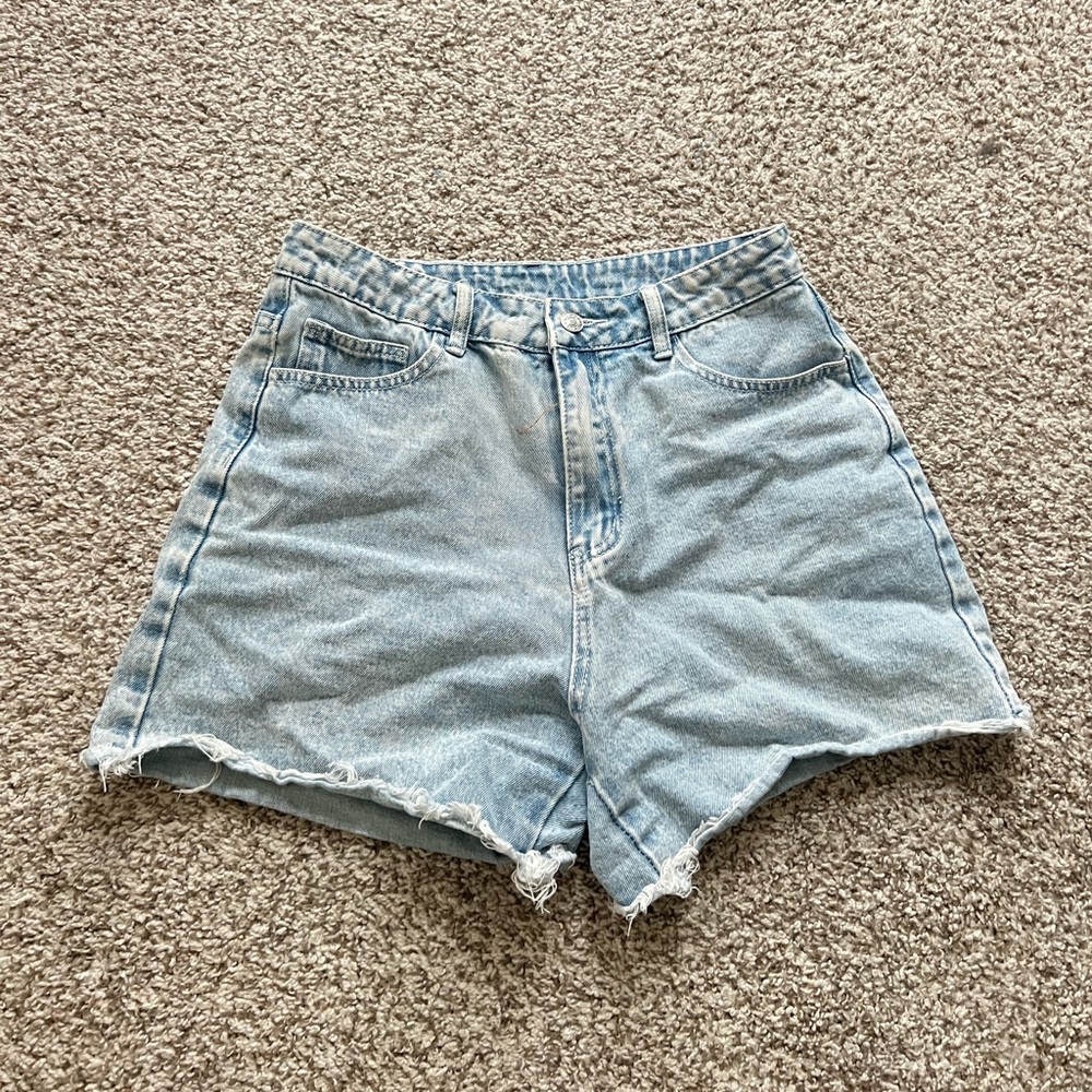 Frayed Denim Shorts